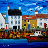 Sheila Fowler, 'Red Boat Crail Harbour'