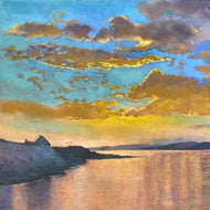 Margaret Evans 'Sunlight Through Rain Clouds'