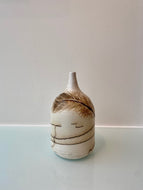 Wayne Galloway 'Short-Necked Feather Raku Vase'