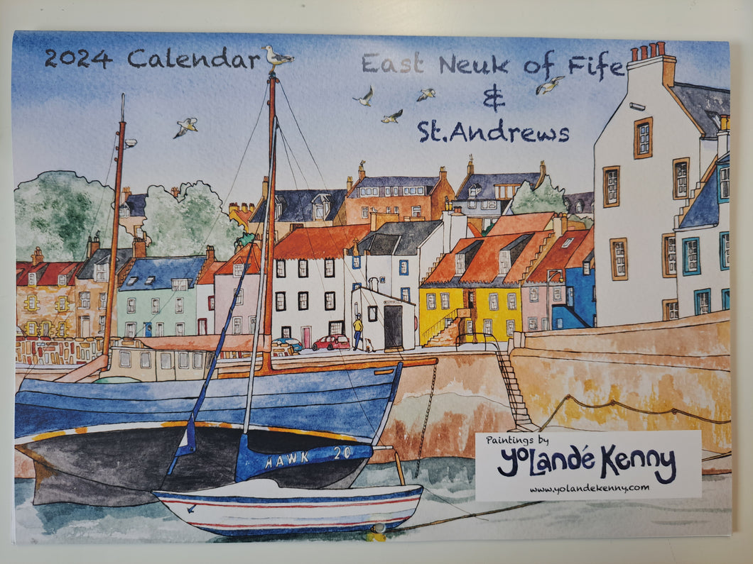 Yolandé Kenny 2024 Calendar East Neuk of Fife & St Andrews (Landscape)