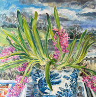 Clare Arbuthnott 'Hyacinths on Inverleith Pond'