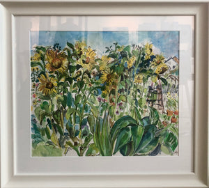 Clare Arbuthnott 'Sunflowers in the Allotment'