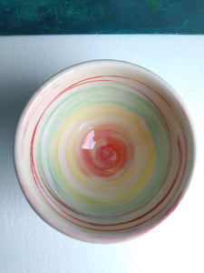 Leonie MacMillan 'Little Stripy Bowl' (Red, Orange, Yellow)