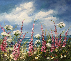 Linda Paton 'Foxgloves by the Sea'