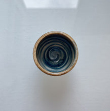 Leonie Macmillan 'Stripy Egg Cup' (Blue and Brown)