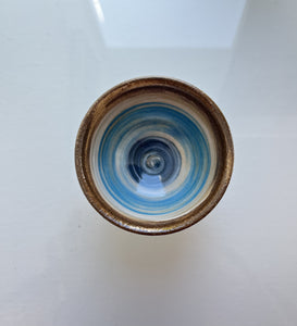 Leonie Macmillan 'Little Stripy Bowl' (Blue and Brown)