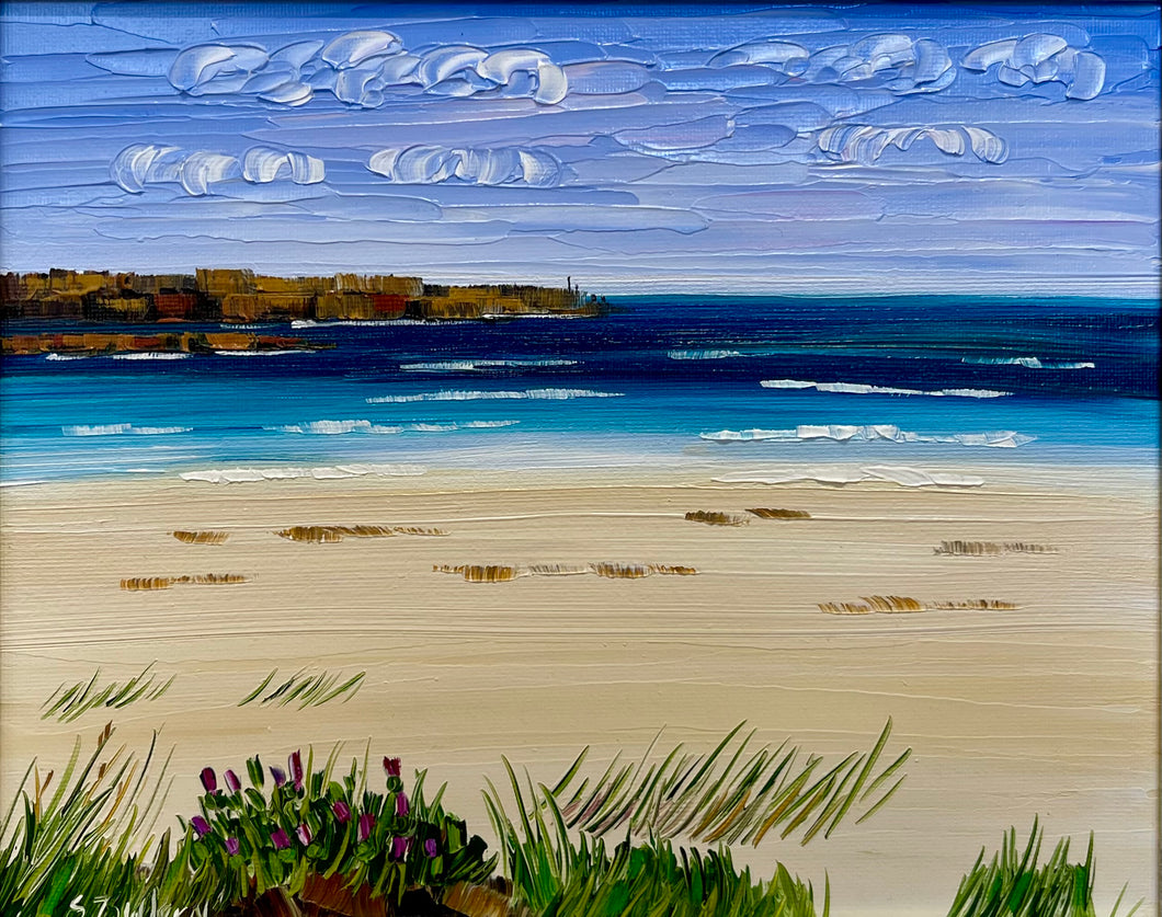 Sheila Fowler 'Thistles on The East Sands St Andrews'