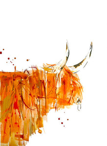 Lisa Fenton 'Robbie Highland Cow' A3
