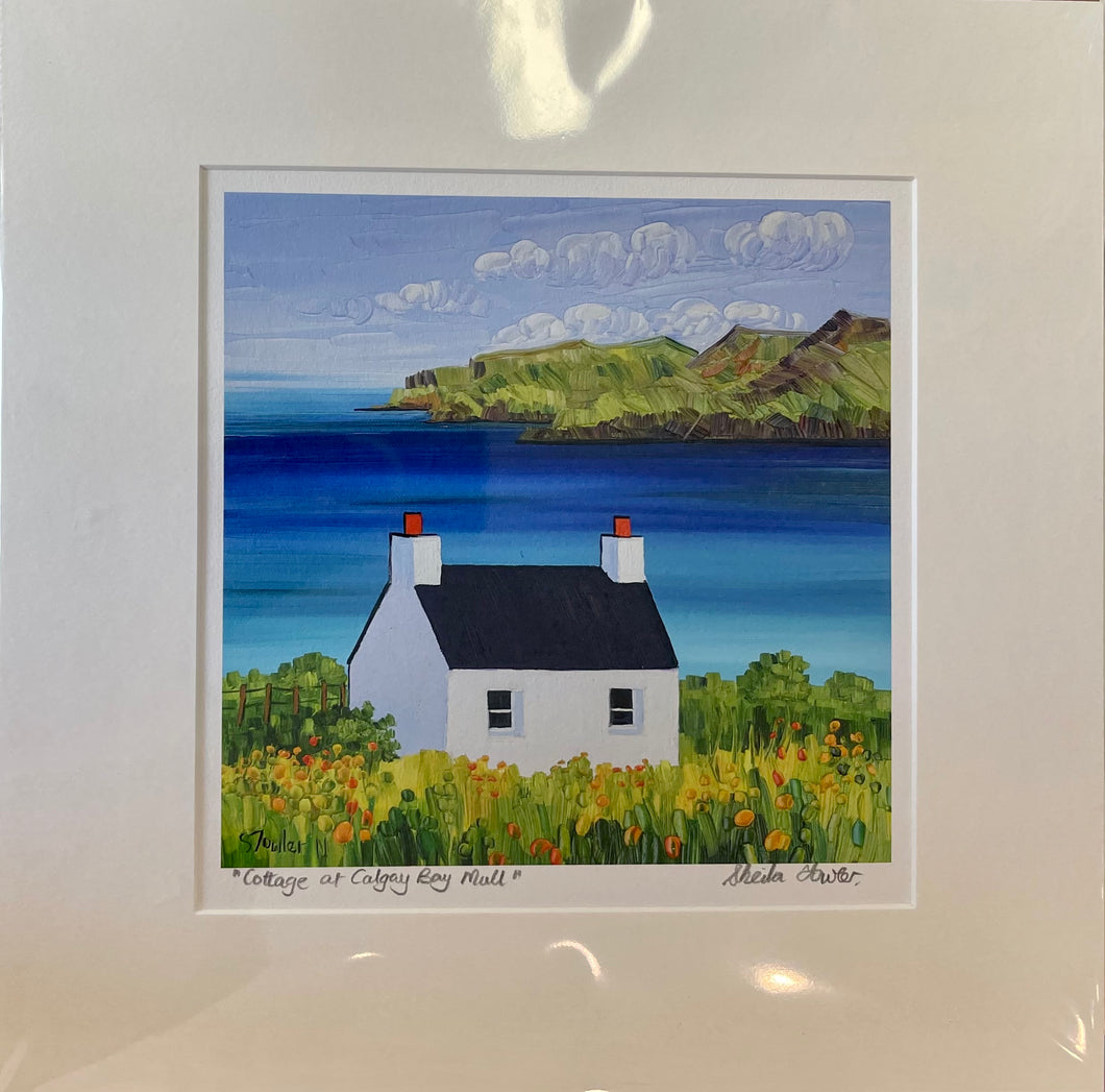 Sheila Fowler 'Cottage at Calgary Bay Mull'